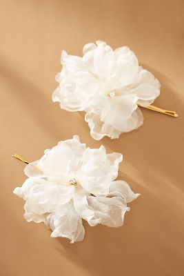 Twigs & Honey Silk Organza Pins, Set of 2