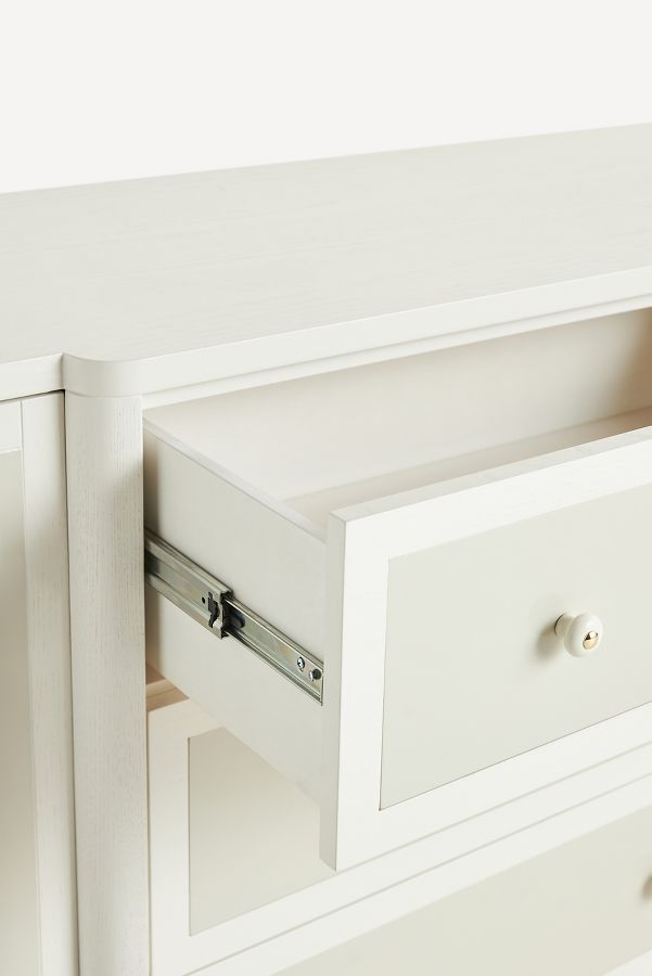 Slide View: 5: Tabitha Lacquer Six-Drawer Dresser