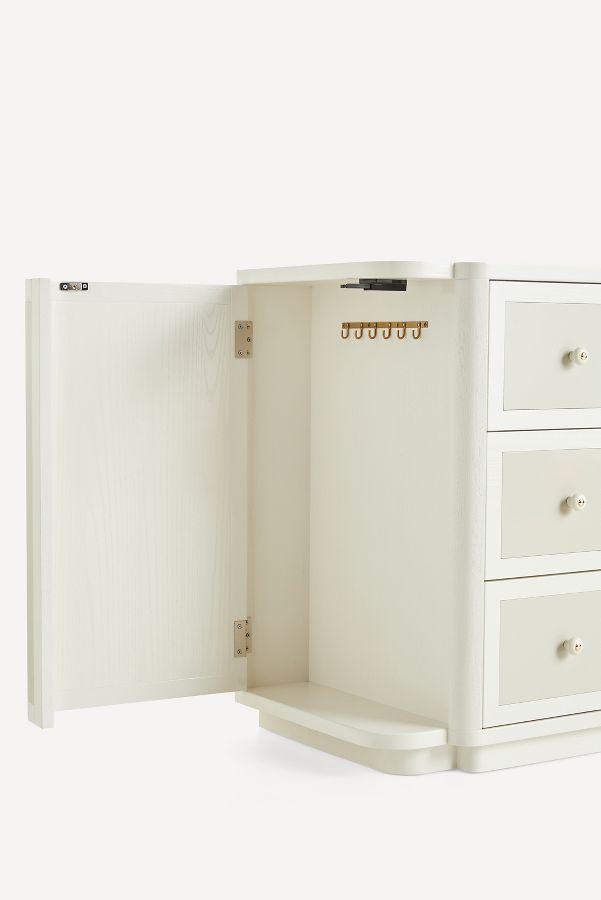 Slide View: 6: Tabitha Lacquer Six-Drawer Dresser