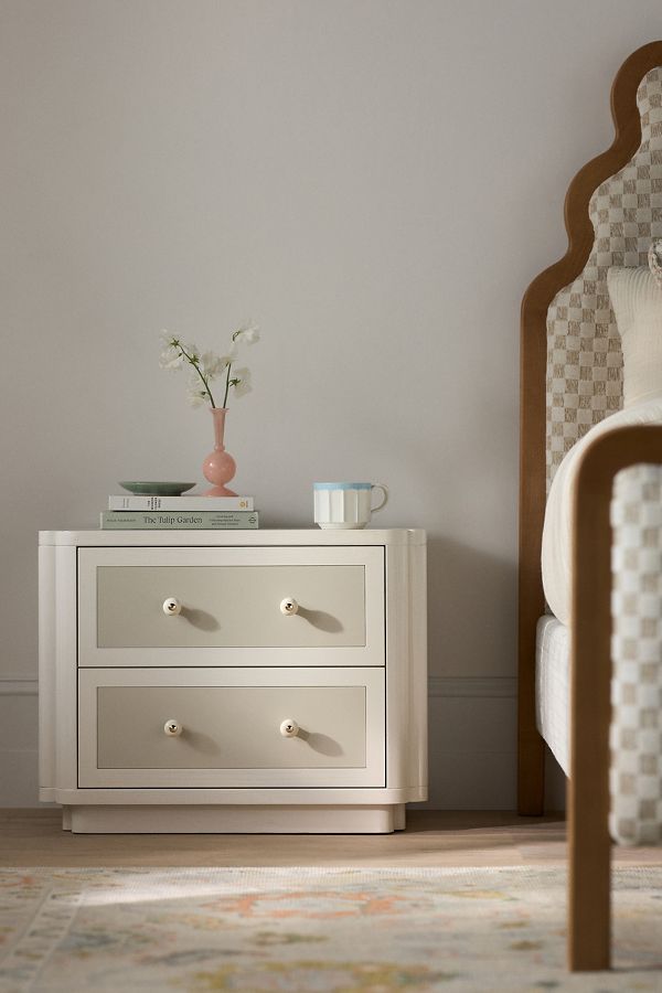 Slide View: 1: Tabitha Ash Two-Drawer Nightstand