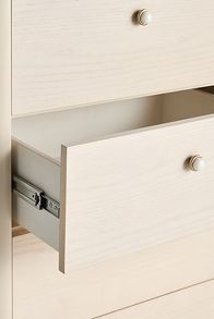 Slide View: 4: Tasha Lacquer Five-Drawer Dresser