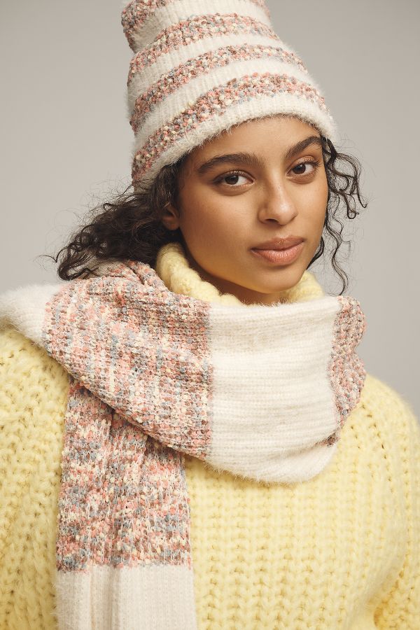 Slide View: 1: By Anthropologie Cozy Popcorn Beanie