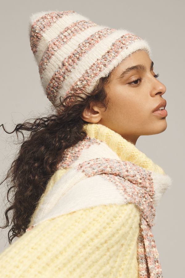 Slide View: 2: By Anthropologie Cozy Popcorn Beanie