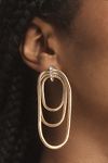 Thumbnail View 3: Triple Loop Slinky Drop Earrings