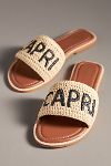 Thumbnail View 1: De Siena Destination Raffia Slide Sandals