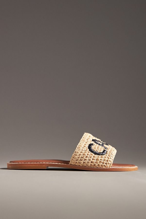 Slide View: 2: De Siena Destination Raffia Slide Sandals