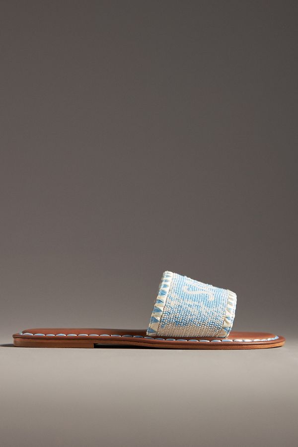 Slide View: 1: De Siena Destination Beaded Slide Sandals