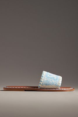 De Siena Destination Beaded Slide Sandals