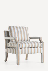 Slide View: 2: Delaney Woven Stripe Accent Chair