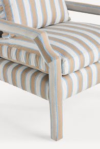 Slide View: 5: Delaney Woven Stripe Accent Chair