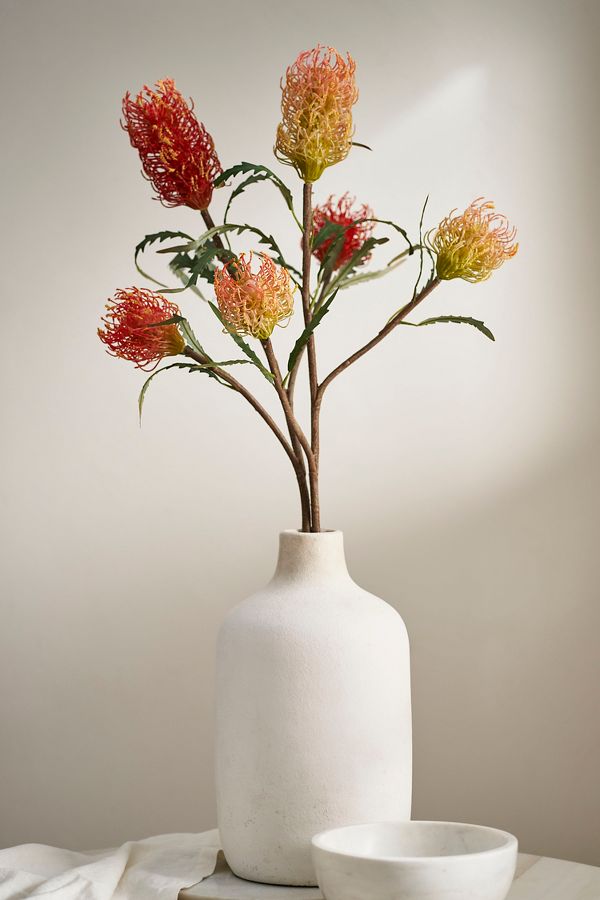 Slide View: 3: Faux Protea Spray