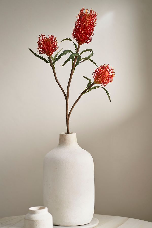 Slide View: 1: Faux Protea Spray