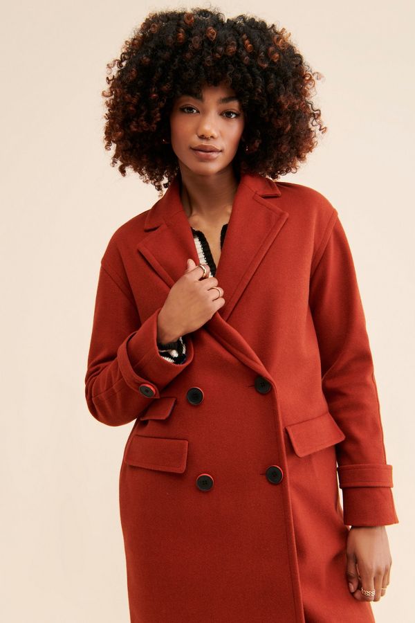 Slide View: 3: NVLT Jaci Relaxed Overcoat