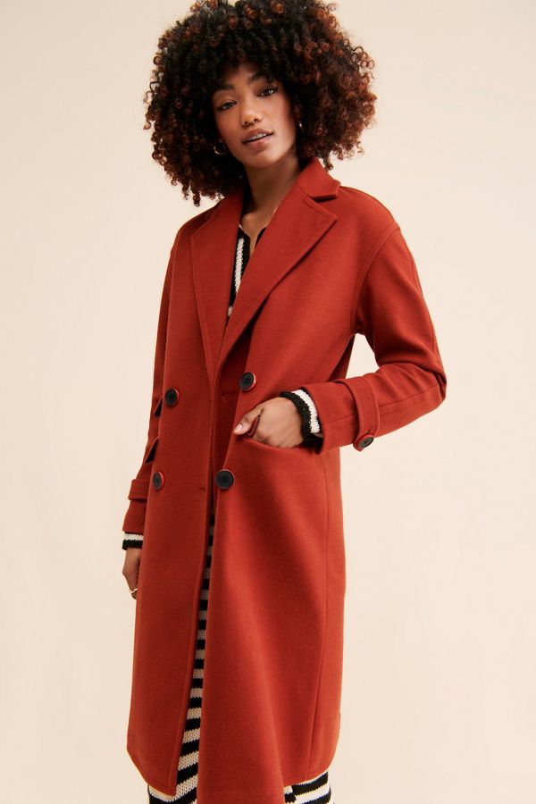 Slide View: 1: NVLT Jaci Relaxed Overcoat