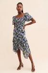 Thumbnail View 4: ASTR the Label Asymmetrical Floral Midi Dress