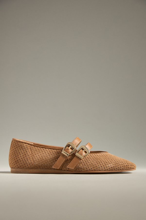 Slide View: 1: Dolce Vita Baylee Buckle Ballet Flats