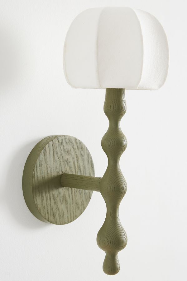 Slide View: 3: LALA Reimagined Wood Wall Light