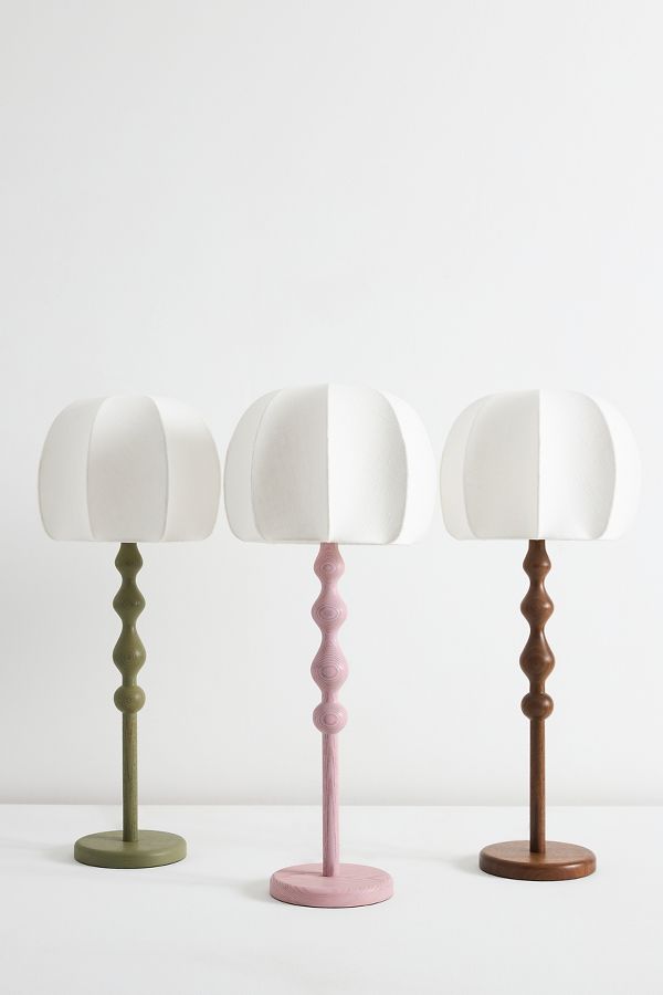 Slide View: 1: LALA Reimagined Wood Table Lamp