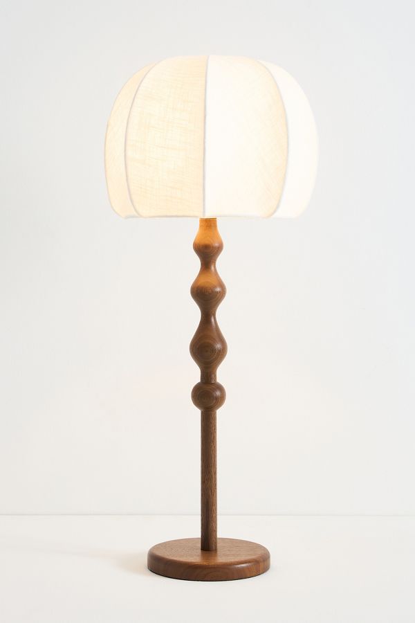 Slide View: 2: LALA Reimagined Wood Table Lamp