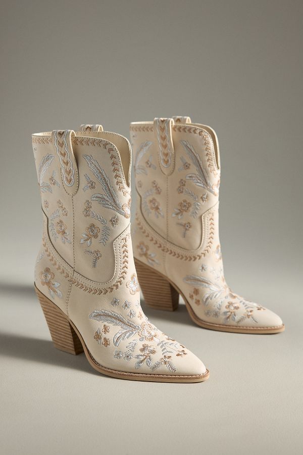 Slide View: 2: Dolce Vita Jessey Floral Western Boots