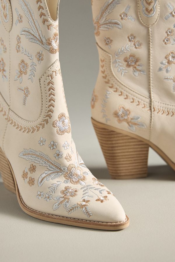 Slide View: 3: Dolce Vita Jessey Floral Western Boots