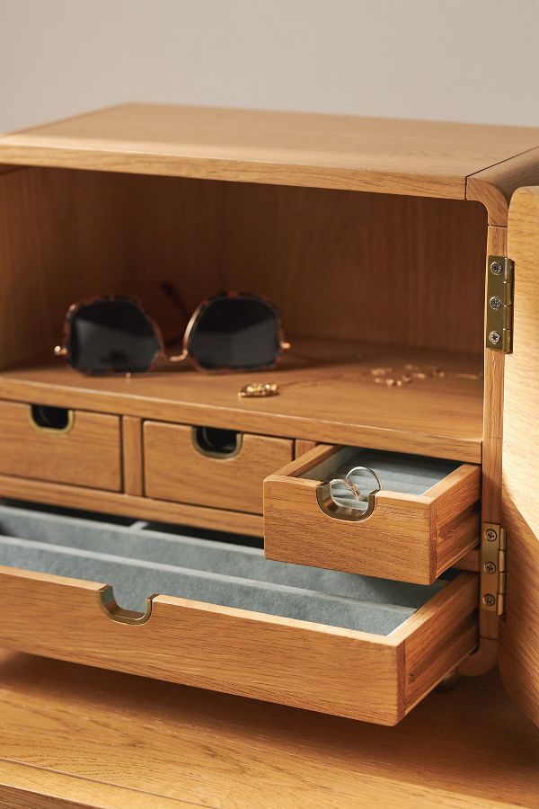 Slide View: 2: Elle Jewelry Storage Cabinet