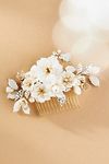 Thumbnail View 1: Twigs & Honey Creamy Floral Petite Garden Hair Comb