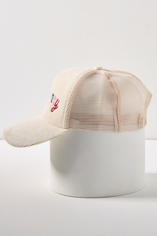 Slide View: 3: Worn/West Snow Bunny Trucker Hat