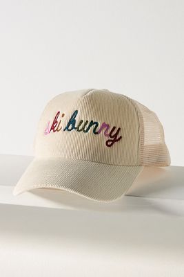 Worn/West Ski Bunny Corduroy Trucker Hat