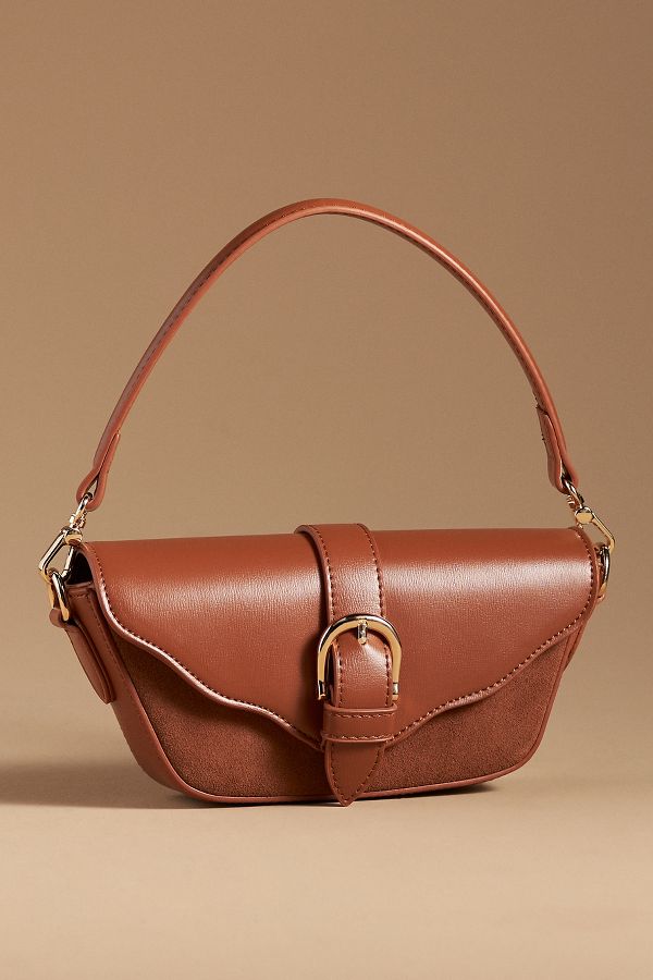 Slide View: 2: The Delilah Bag: Suede Buckle Edition