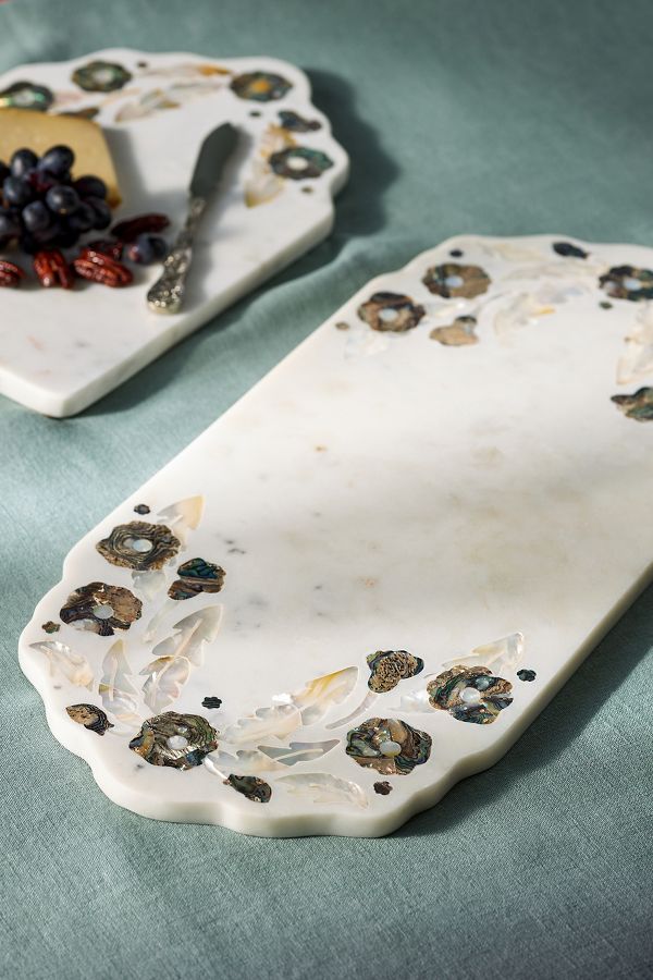 Slide View: 1: Alaia Large Marble Cheese Board