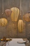 Thumbnail View 4: Lace Battery Lantern, Gold Round