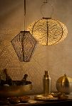 Thumbnail View 4: Lace Battery Lantern, Gold Oval