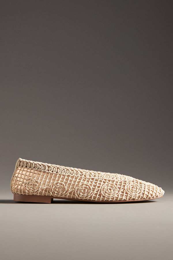 Slide View: 1: Bibi Lou Macramé Ballet Flats