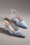 Thumbnail View 5: Bibi Lou Embroidered Mesh Slingback Kitten Heels