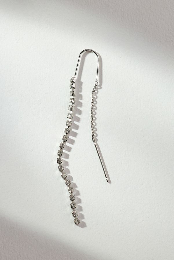 Slide View: 4: Crystal Wire Drop Earrings