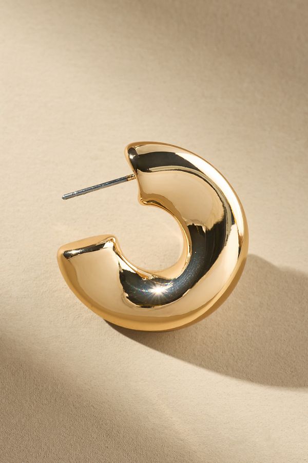 Slide View: 5: Small Mod Hoop Earrings