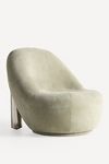 Thumbnail View 3: Alessio Chrome Slipper Accent Chair