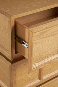 Slide View: 5: Halstead Six-Drawer Oak Dresser