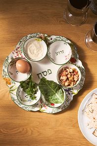 Slide View: 1: Eden Stoneware Seder Plate