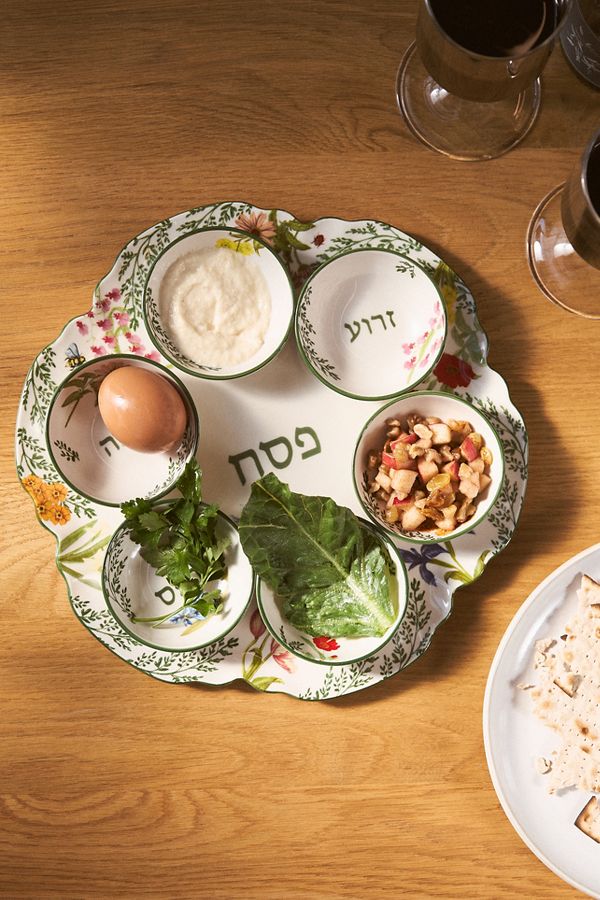 Slide View: 1: Eden Stoneware Seder Plate