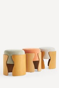 Slide View: 5: Lusso Velvet Stool