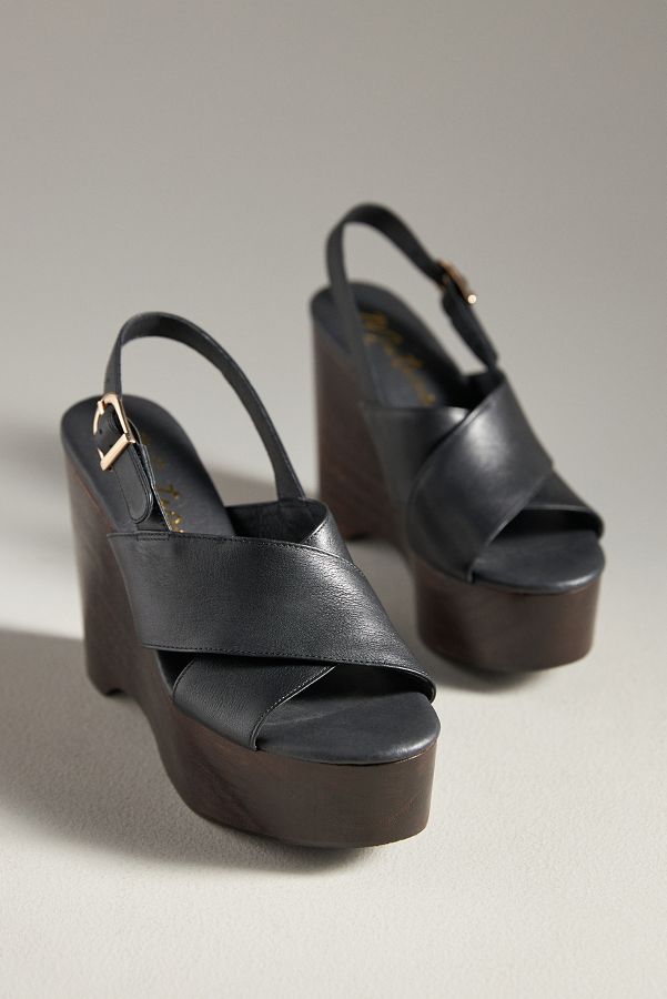 Slide View: 2: Matisse Fox Wood-Bottom Platform Sandals