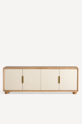 Monza Faux-Leather Rectangular 80" Sideboard