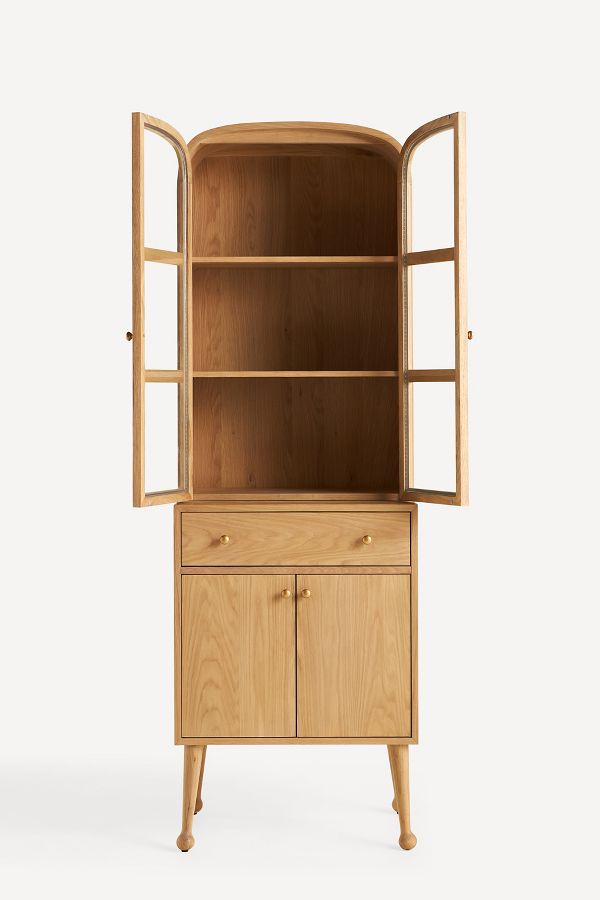 Slide View: 2: Moretti Oak Bar Cabinet