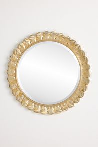 Slide View: 1: Florencia Petite Scalloped Mirror