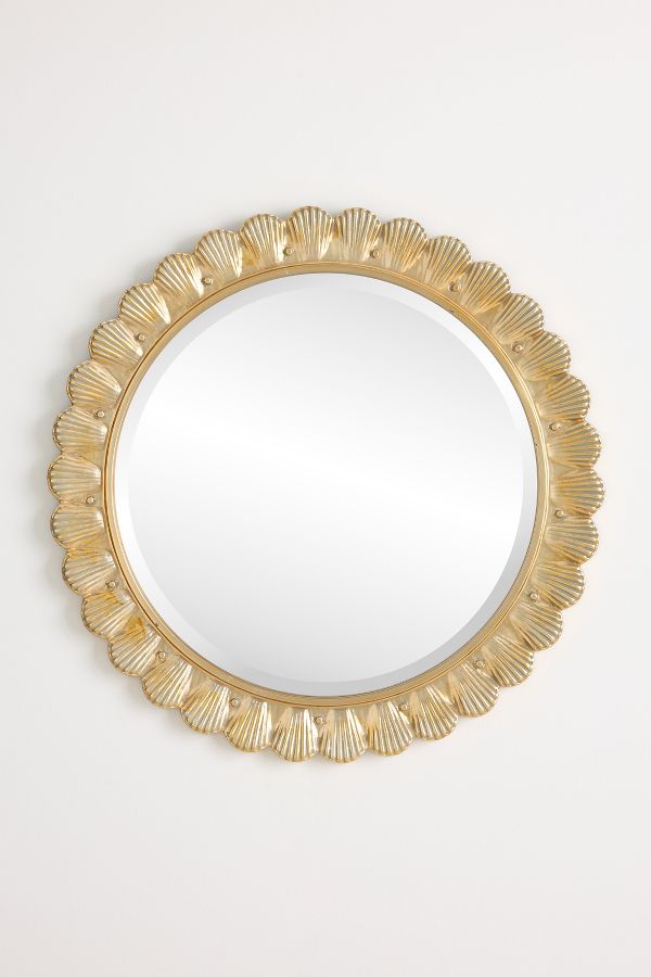 Slide View: 1: Florencia Scalloped Wall Mirror