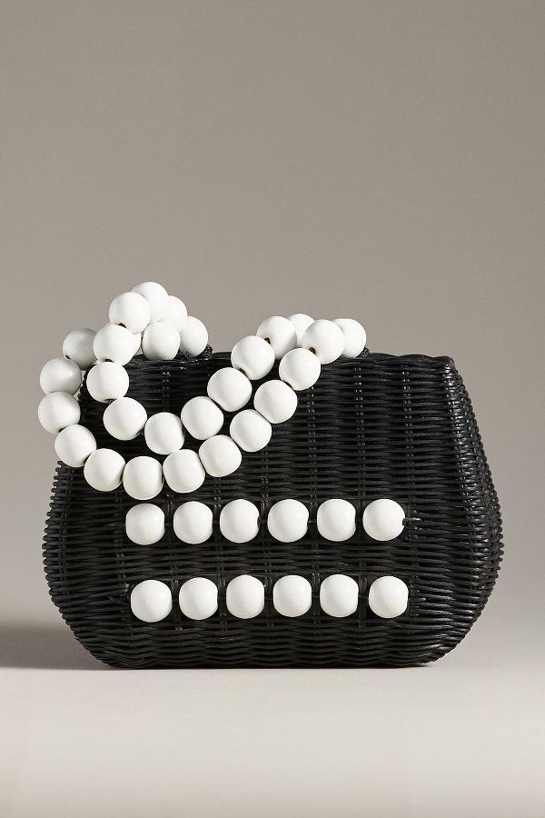 Slide View: 2: Bali Beaded Straw Satchel