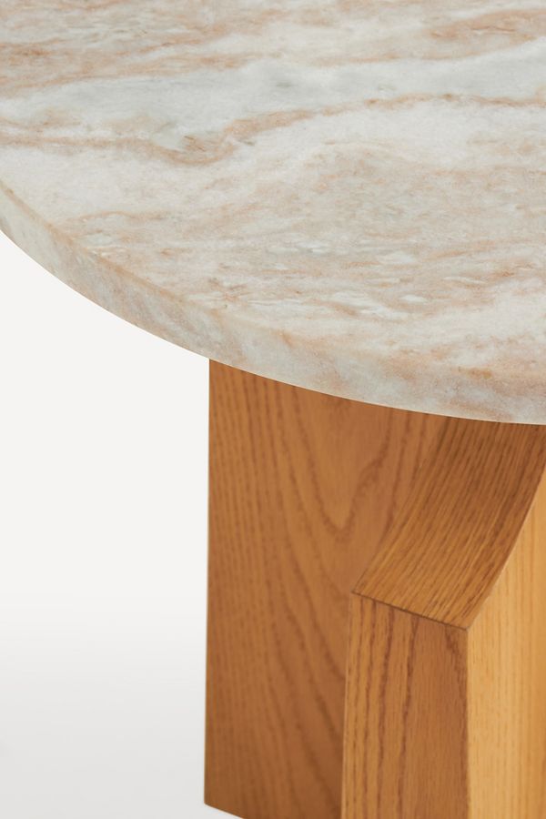 Slide View: 5: Perry Marble Round Side Table