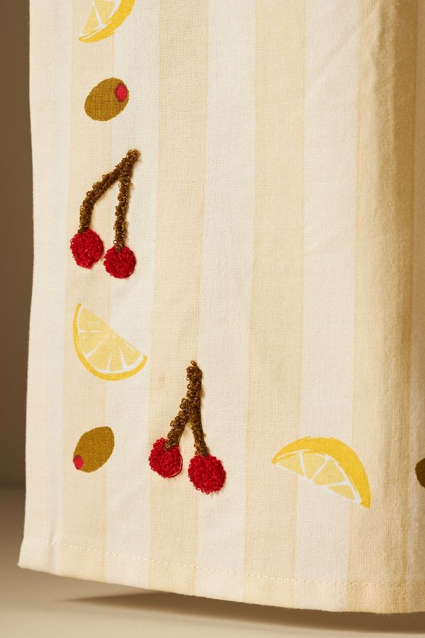 Slide View: 2: Tufted Garnish Dish Towel